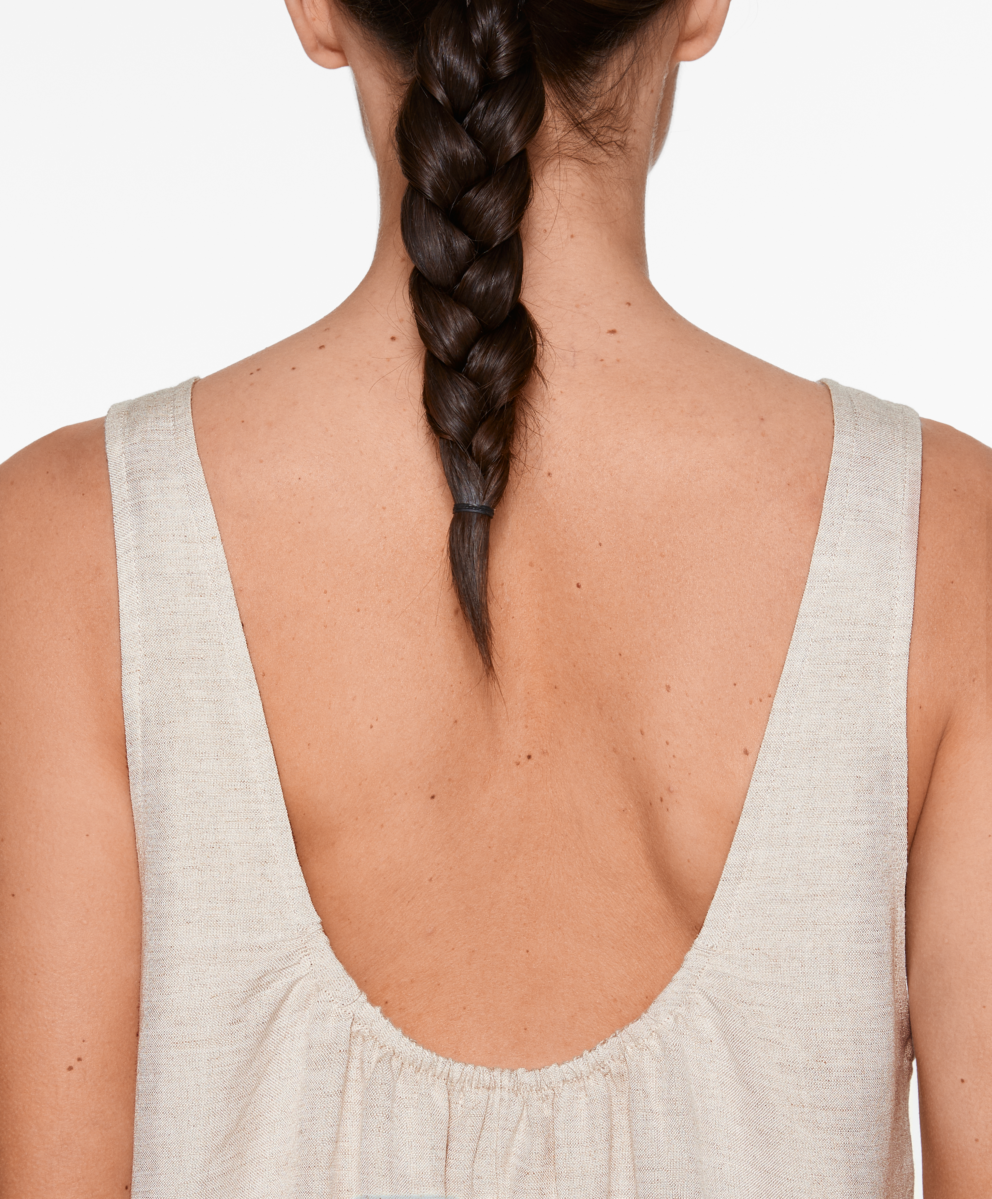 OYSHO Linen blend long jumpsuit