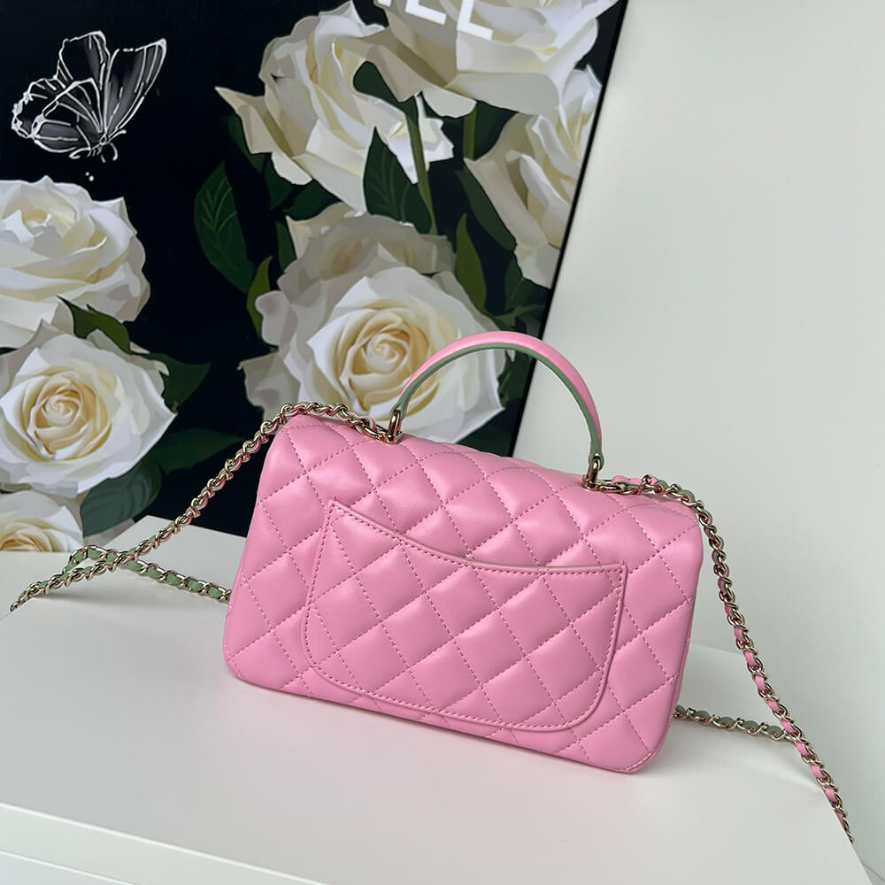 CHANEL Mini Classic Handbag With Top Handle - Top Club
