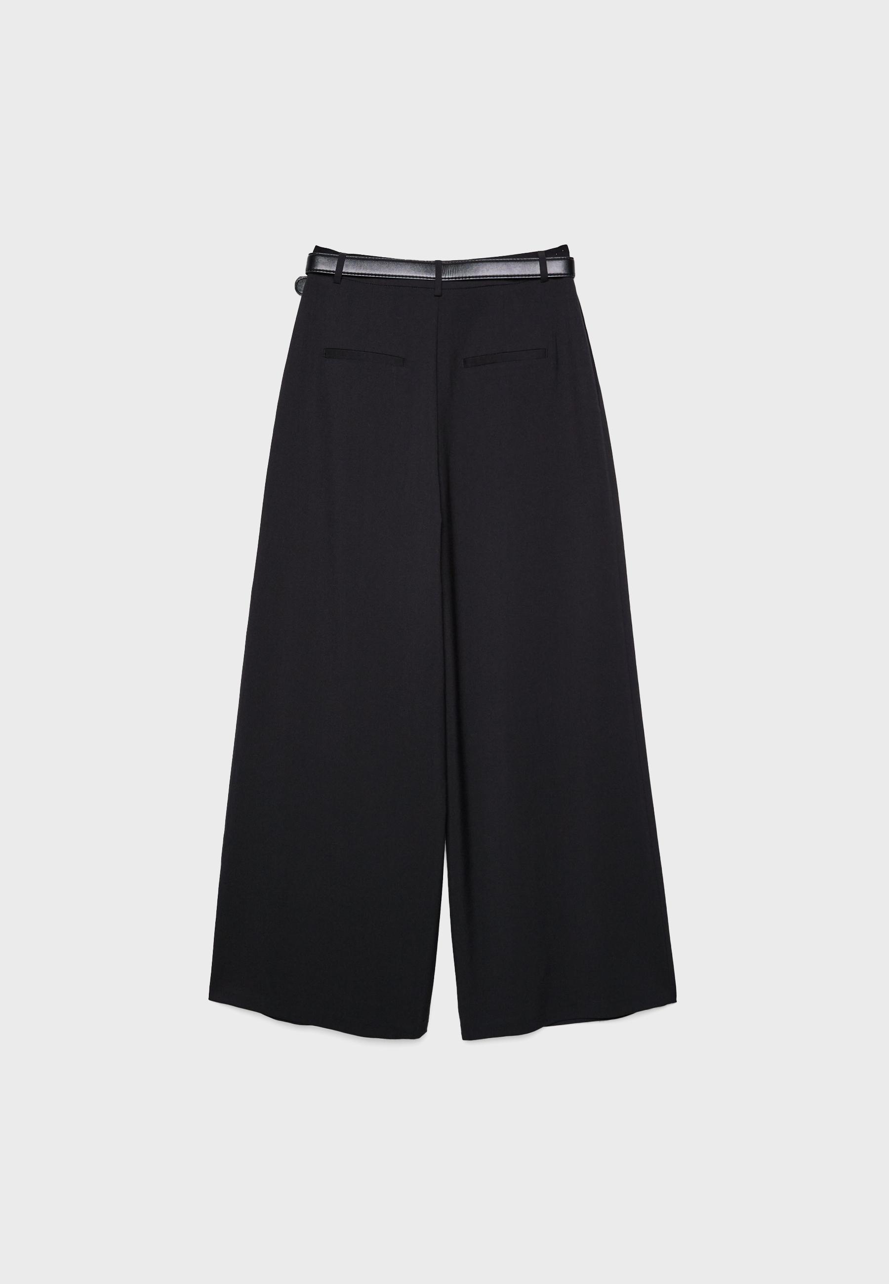 MAXI-DART TROUSERS WITH BELT