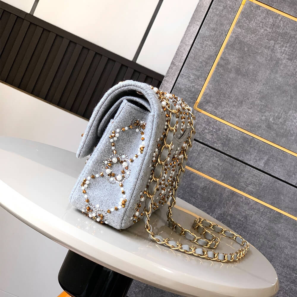 CHANEL Pearl Classic Double Flap Handbag(HIGH-END GRADE) - Top Club