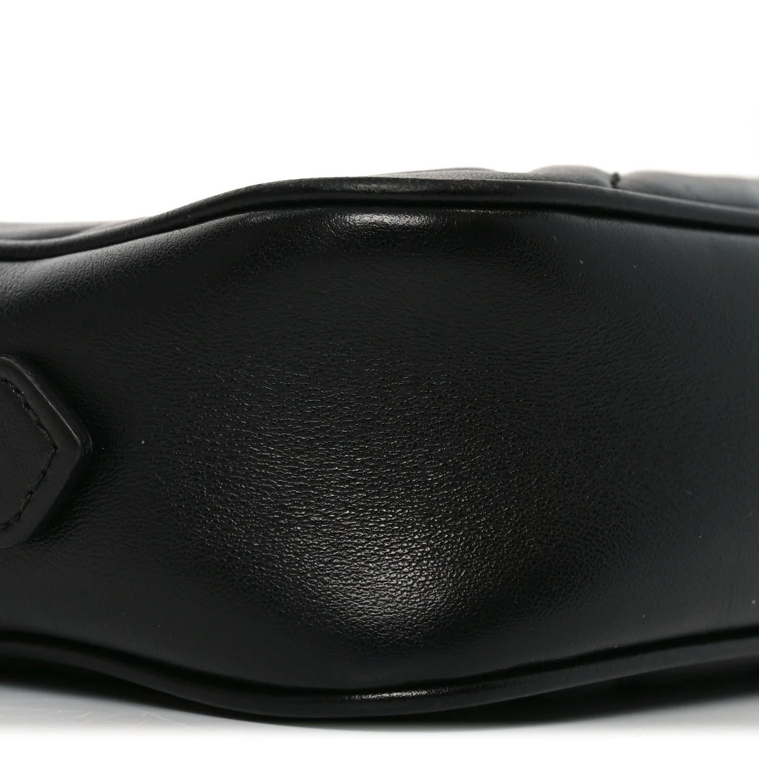 Calfskin Matelasse Mini GG Marmont Chain Shoulder Bag Black - Top Club