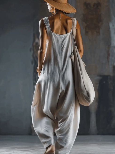 Cozy Loose-fitting Wide-leg Jumpsuit - Nordfashionstorm - Women's Clothing, Fashion for You - Nordfashionstorm.com