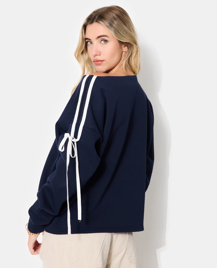 Pimkie Sweat ample avec détail nœuds sur les manches