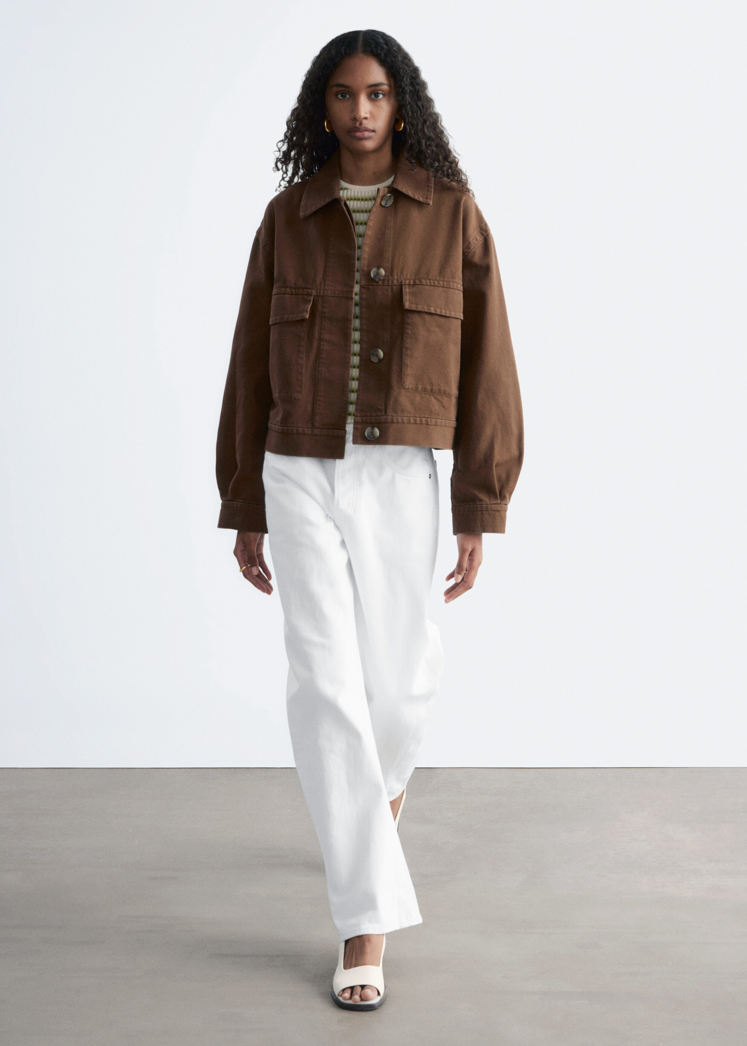 & Other Stories COTTON UTILITY JACKET