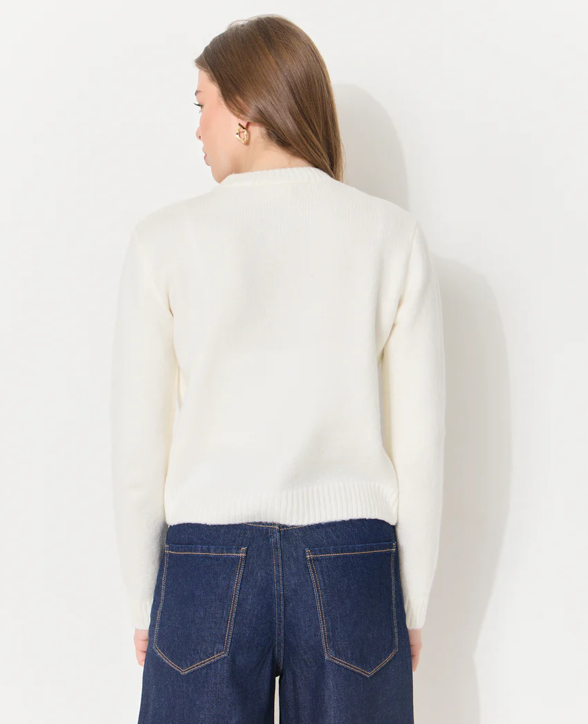 Pimkie Gilet col rond avec étoile brodée