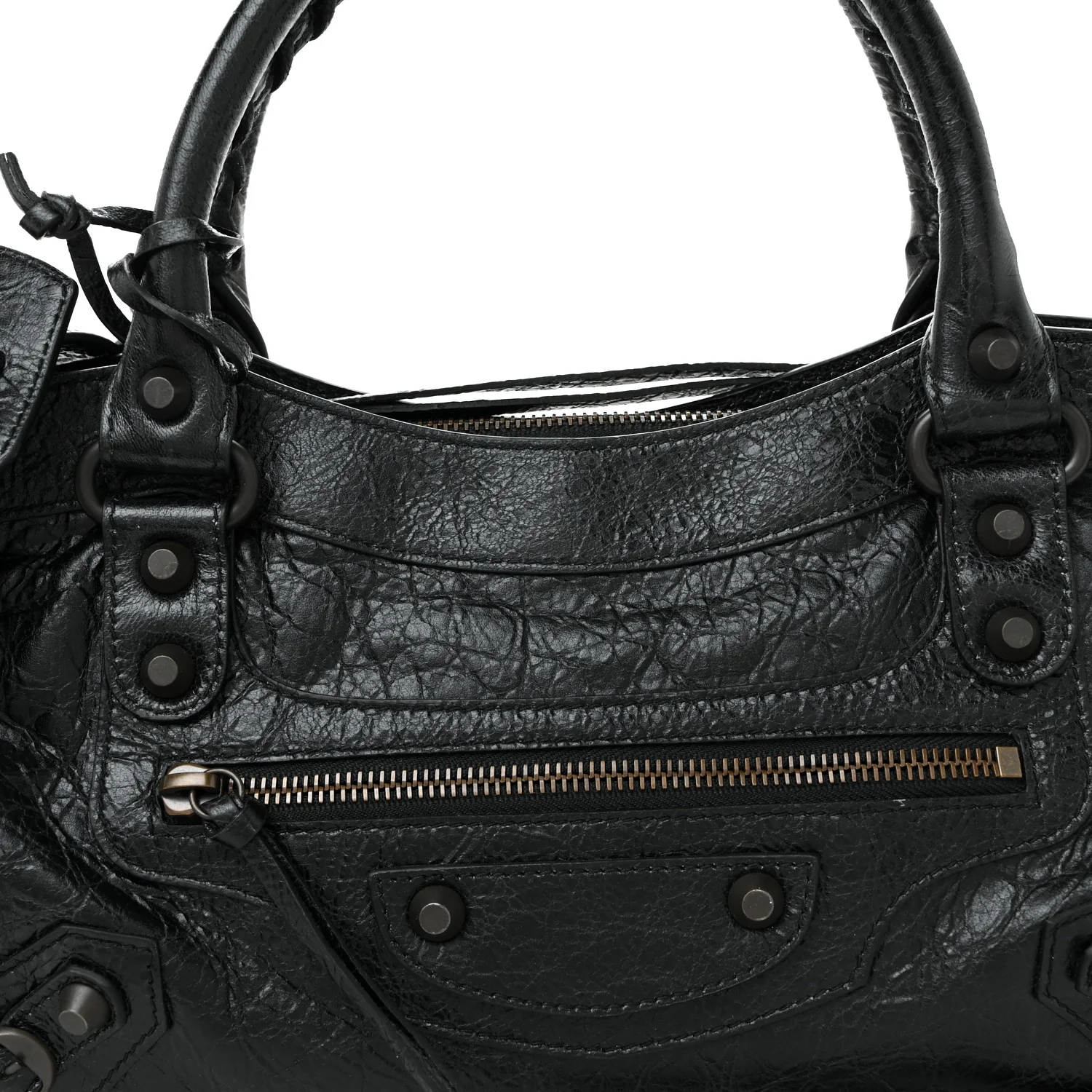 Agneau Arena Classic Hardware Le City First Bag Black - Top Club
