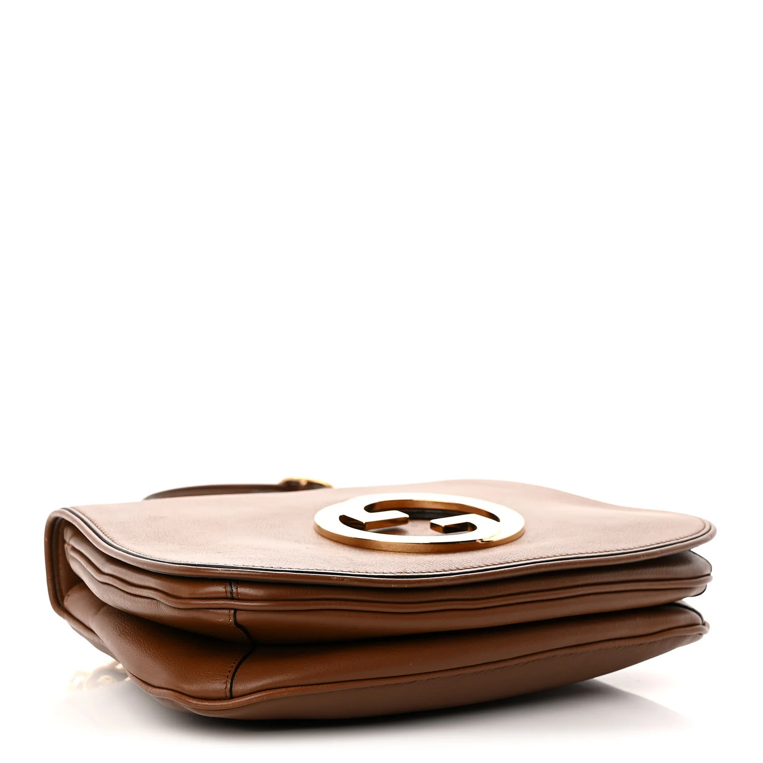 Roxy Calfskin Web Medium Blondie Shoulder Flap Bag Cuir - Top Club