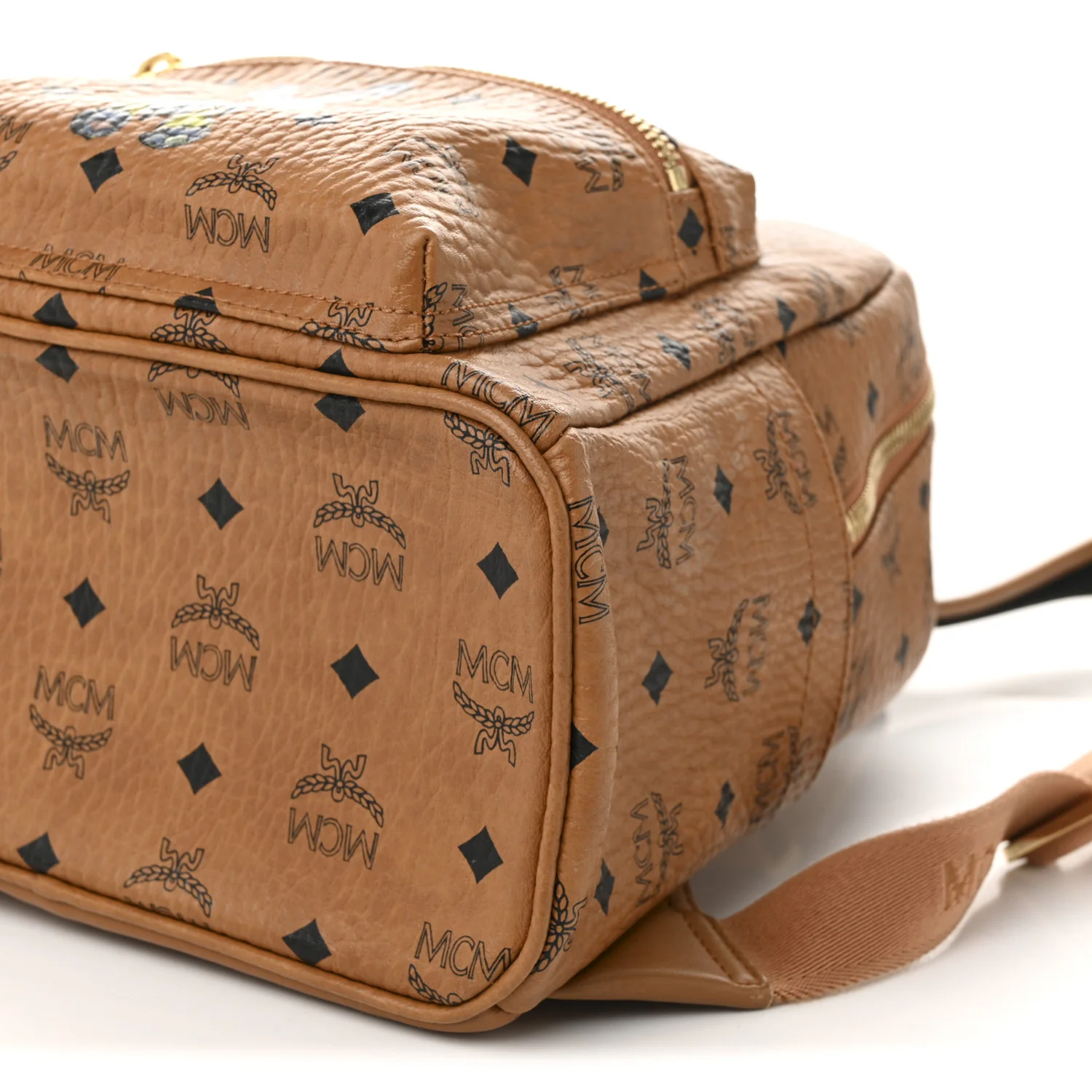 Visetos Small Stark Rabbit Backpack Cognac - Top Club