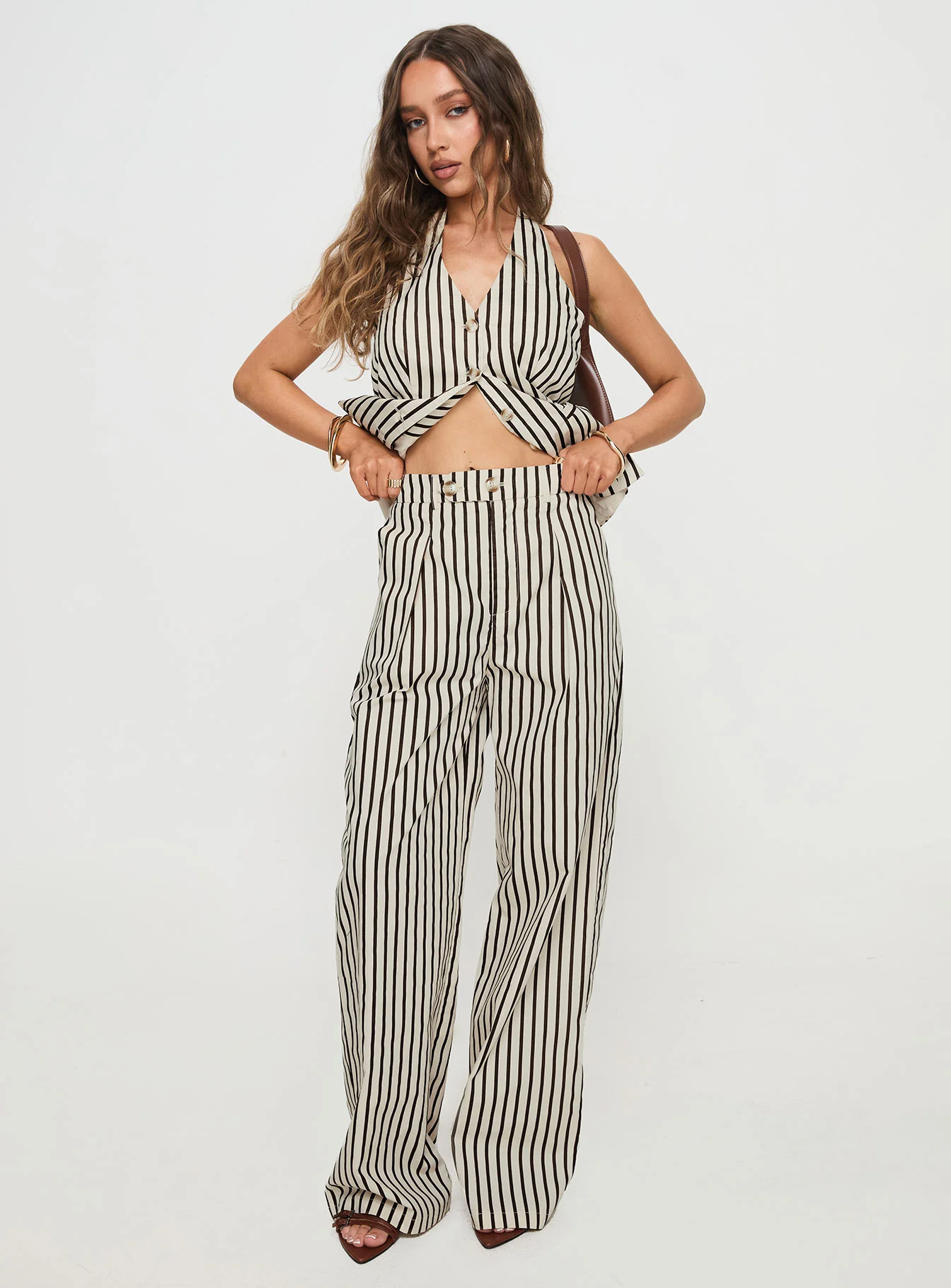 Cassiopeia Set Beige Stripe