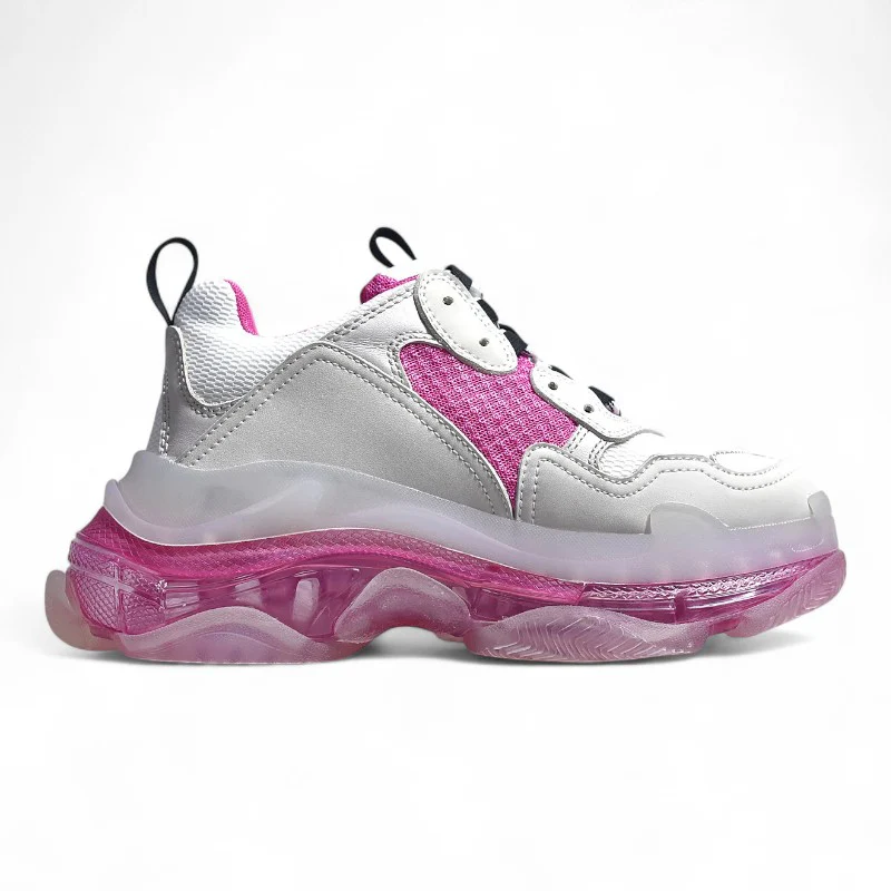 Balenciaga Triple S Clear Sole White Pink - Sneaker Replica Workshop