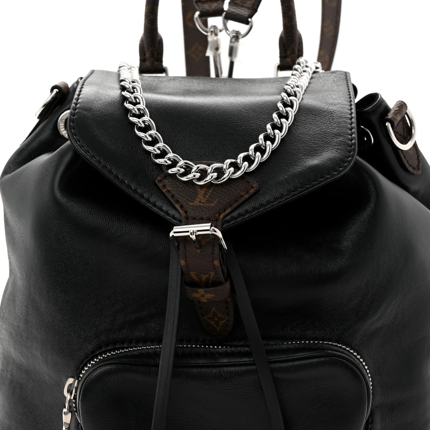Lambskin Monogram Montsouris Vibe PM Black - Top Club