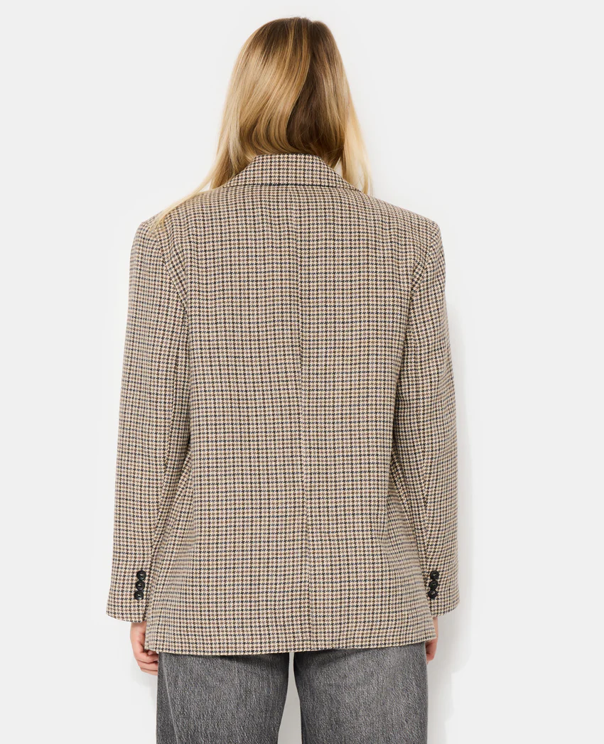 Pimkie Veste blazer oversize en tissu chaud motif pied-de-poule