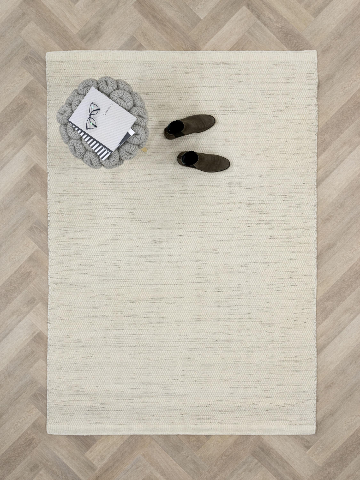 Vloerkleed Teppe White naturel 140x200 cm