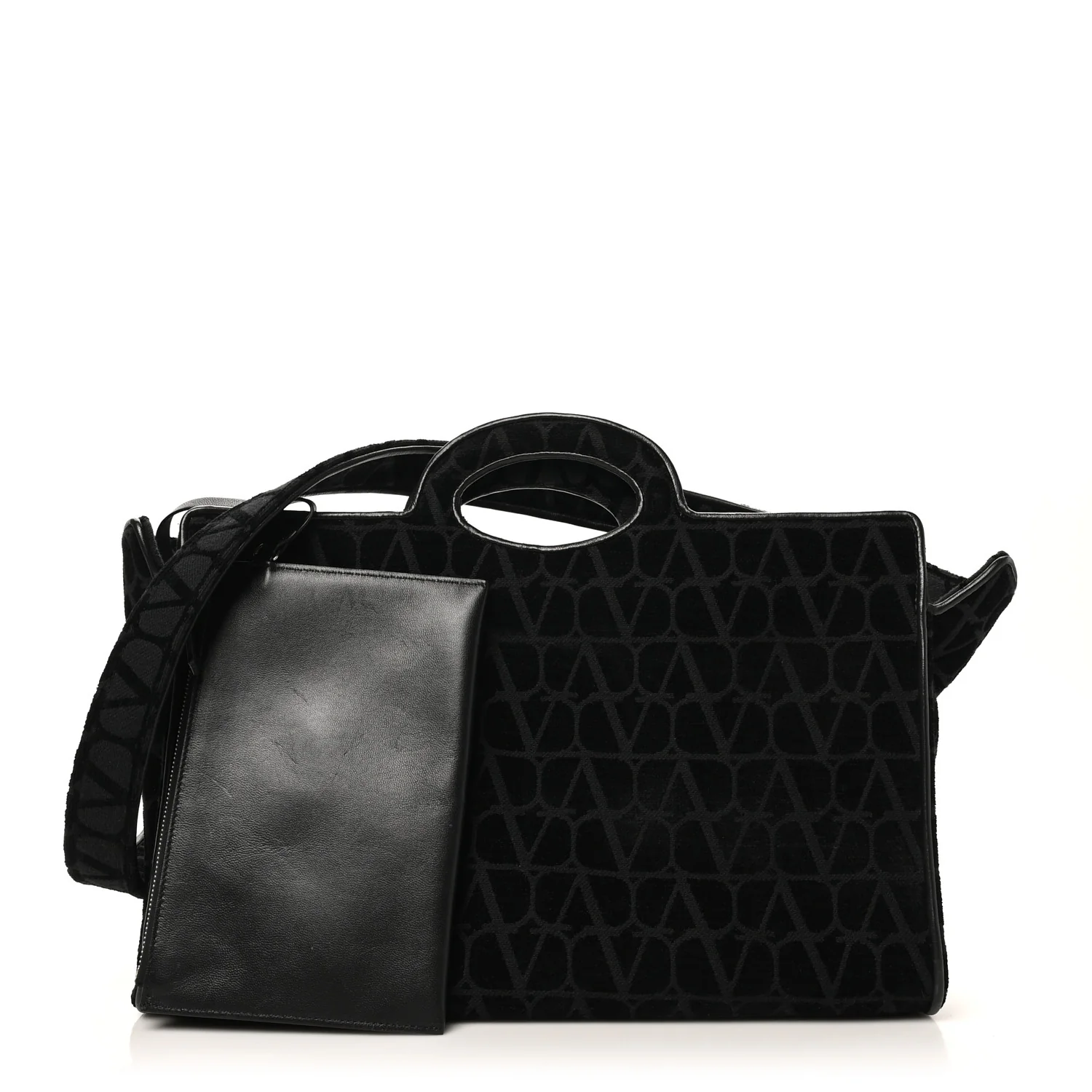 Toile Iconographe Goatskin Le Troisieme Shopping Bag Black - Top Club