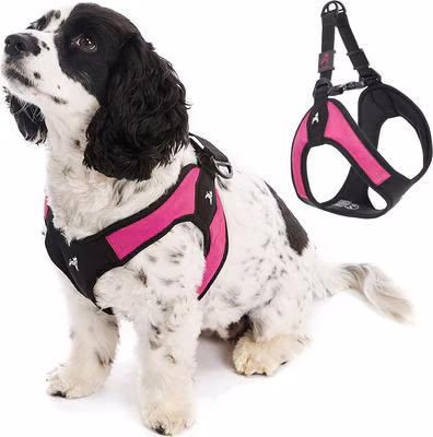 Gooby Escape Free Easy Fit Dog Harness-Pink