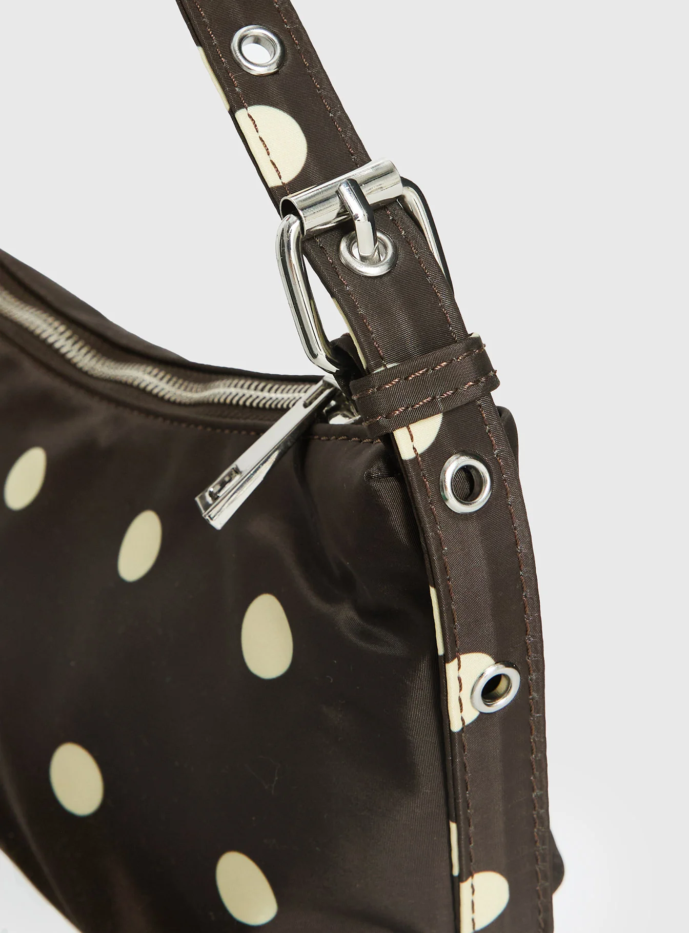 Winta Shoulder Bag Brown Polka