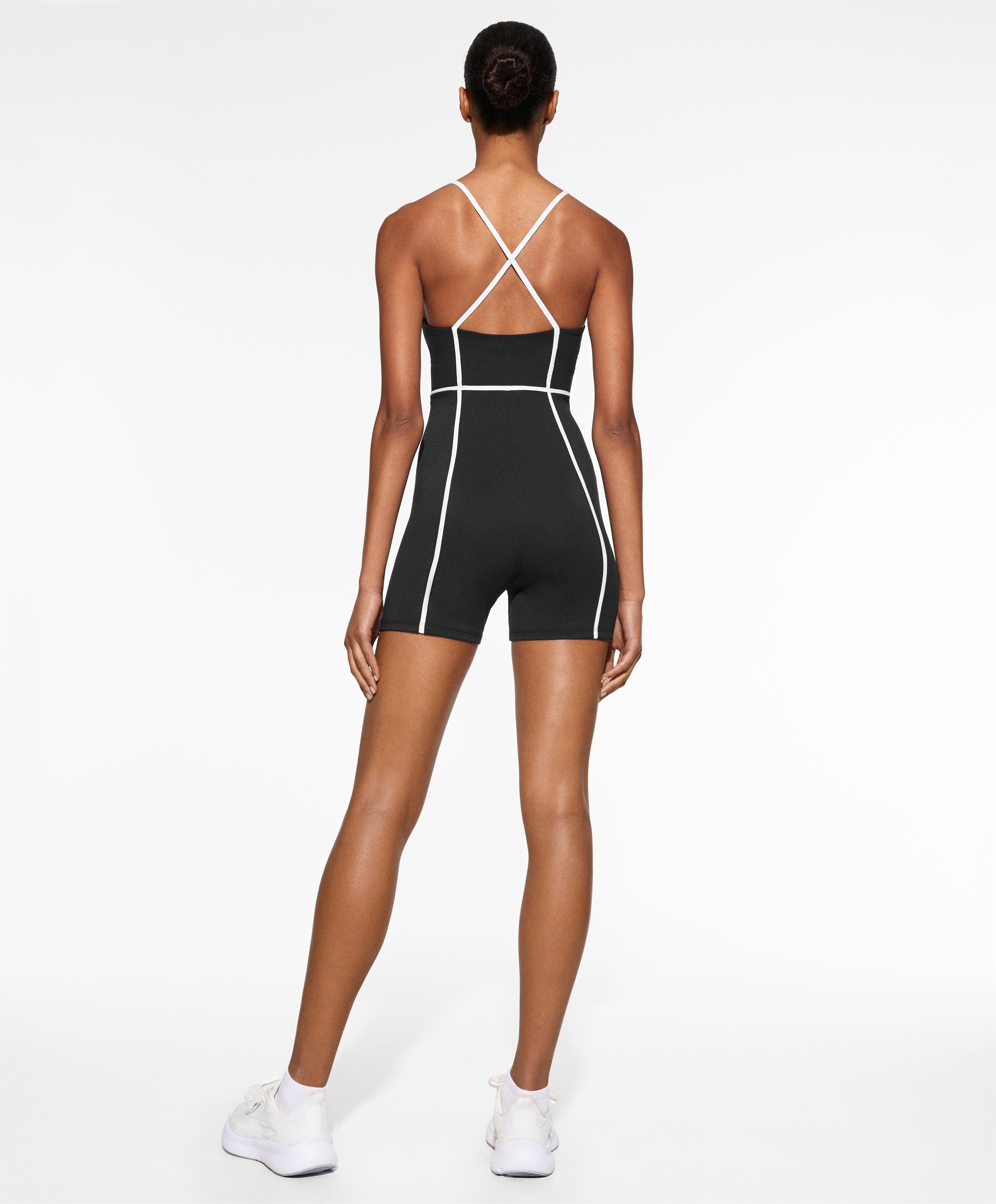 OYSHO Comfortlux piping short jumpsuit