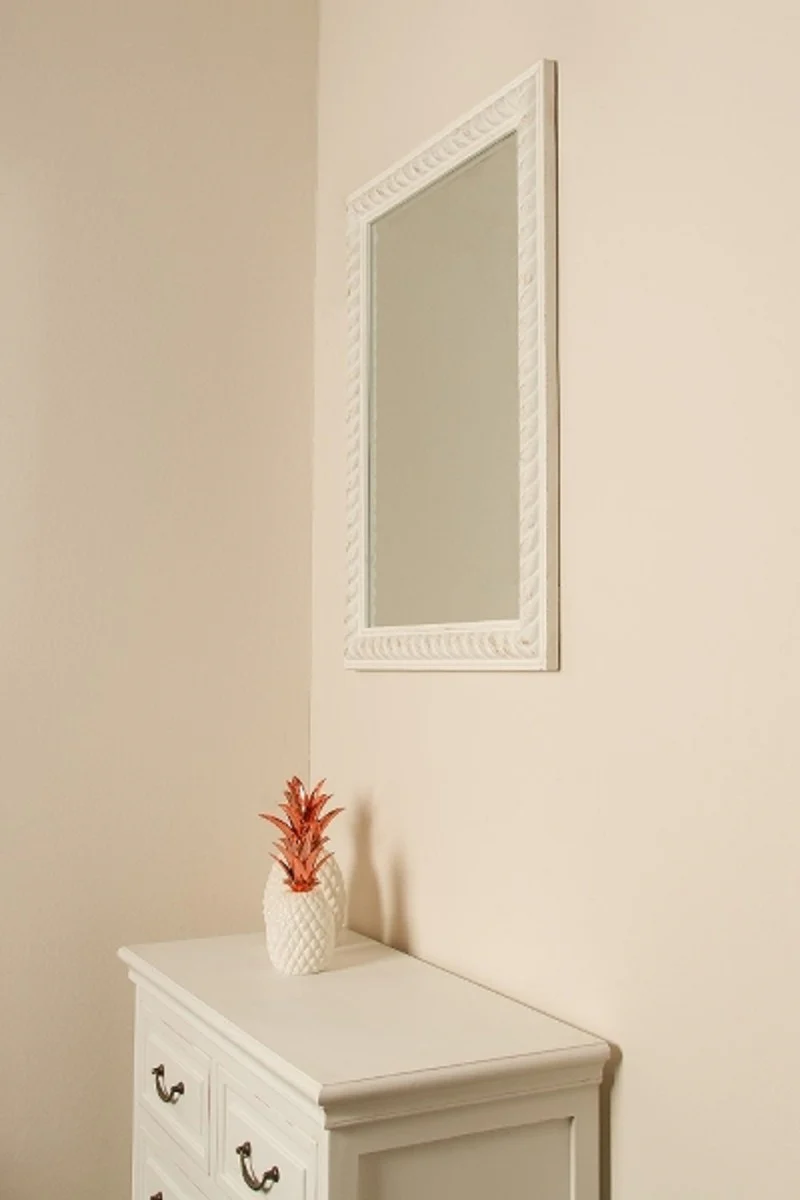 Baroque mirror antique white / gold 62 x H. 82 cm - Baroque wall mirror