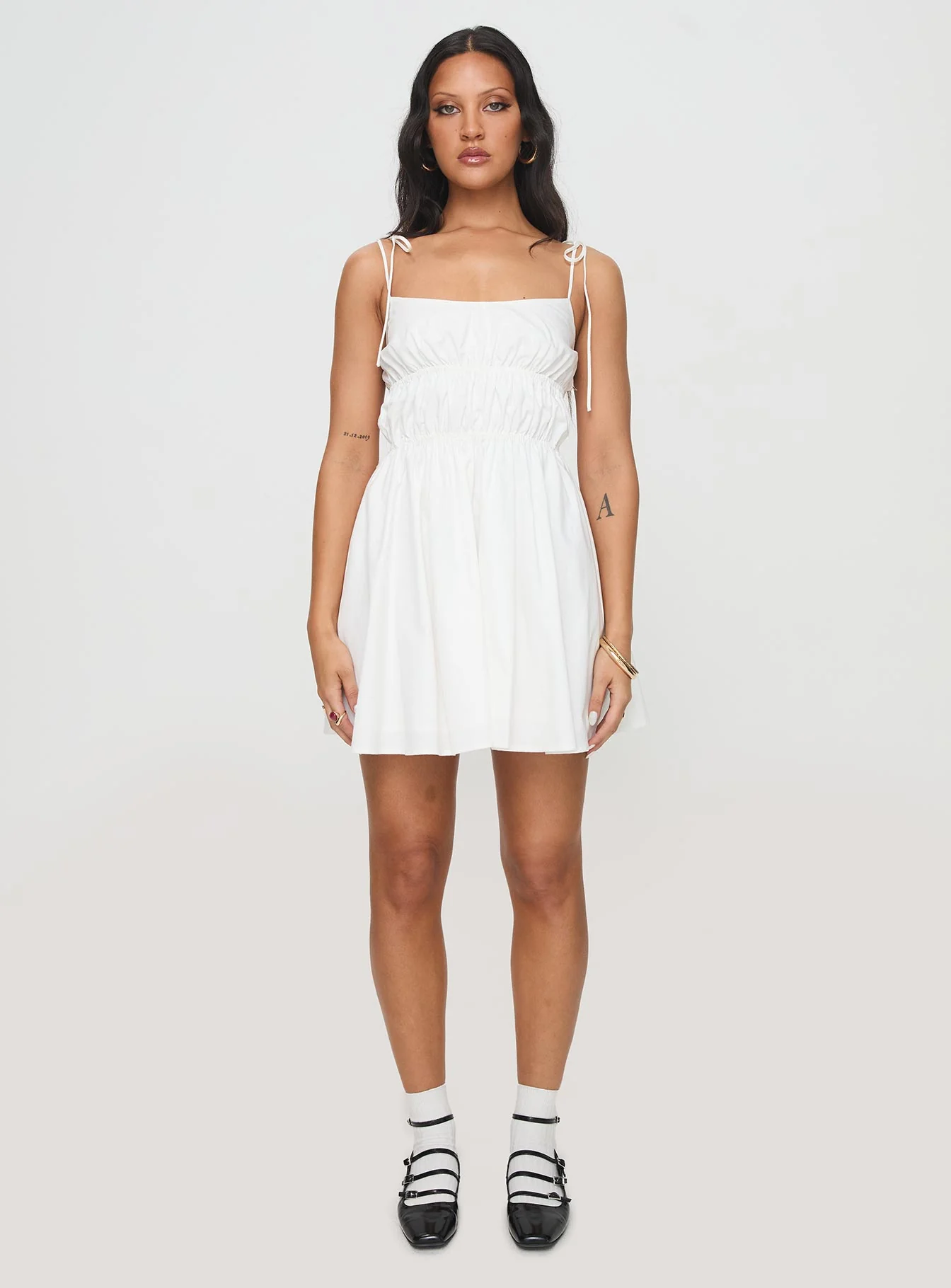 Jacksonne Mini Dress White