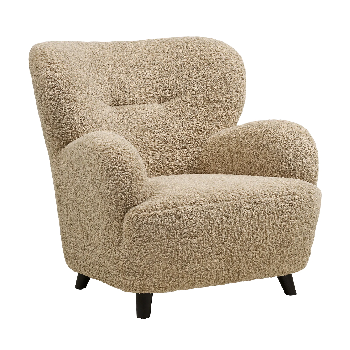 Fauteuil Marley teddy lichtbruin