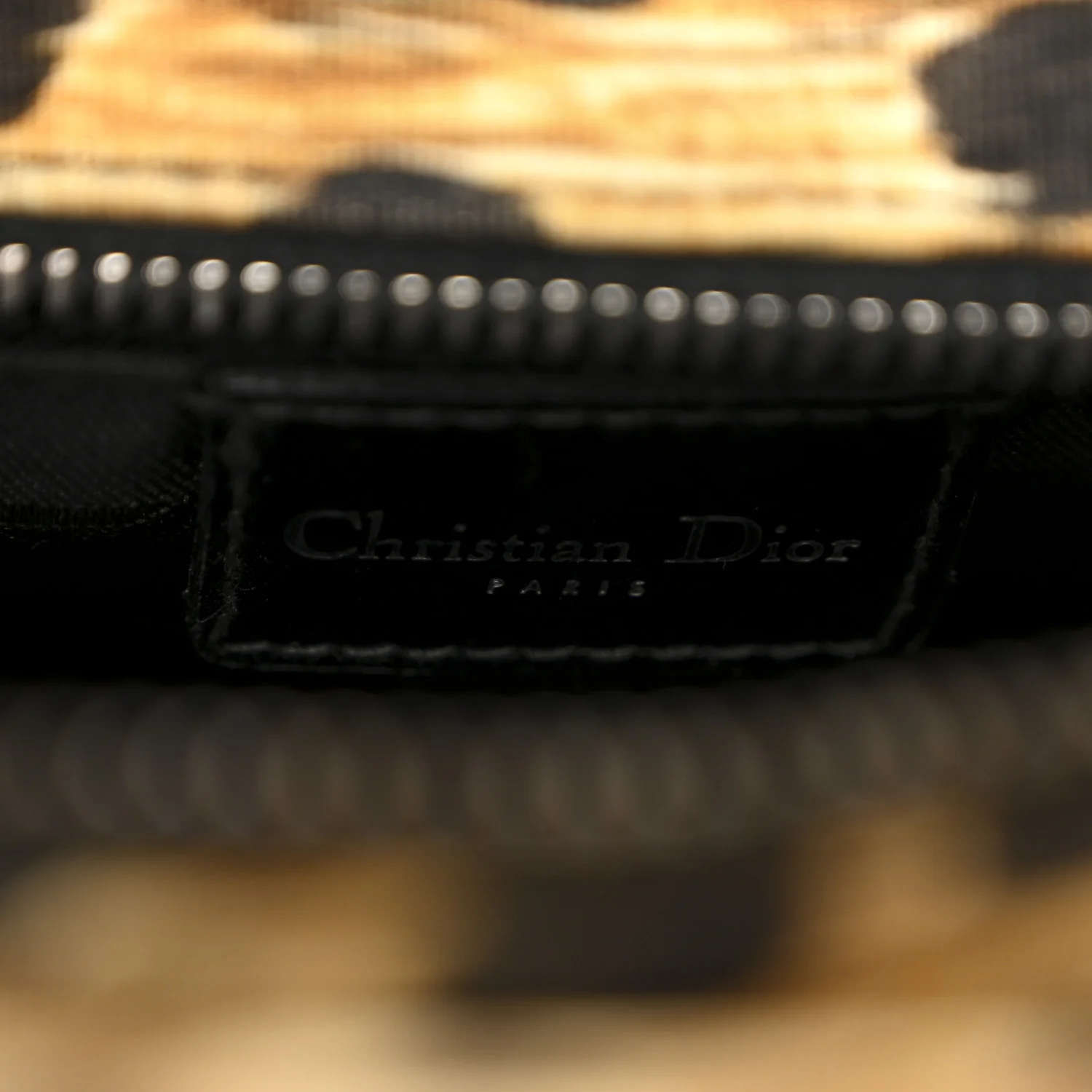 Canvas Leopard Print Medium Lady Dior - Top Club