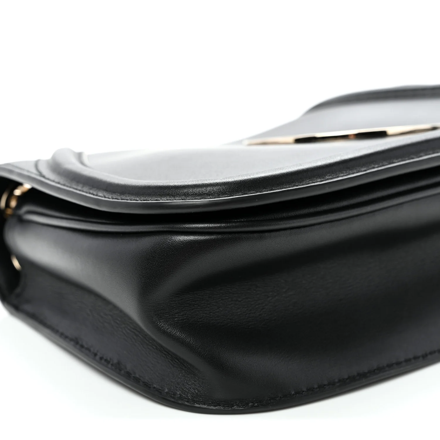 Calfskin Blondie Medium Shoulder Bag Black - Top Club
