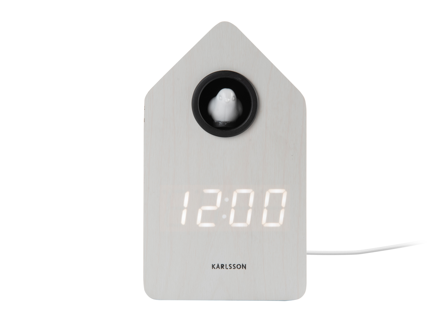 Wekker Cuckoo LED - Wit