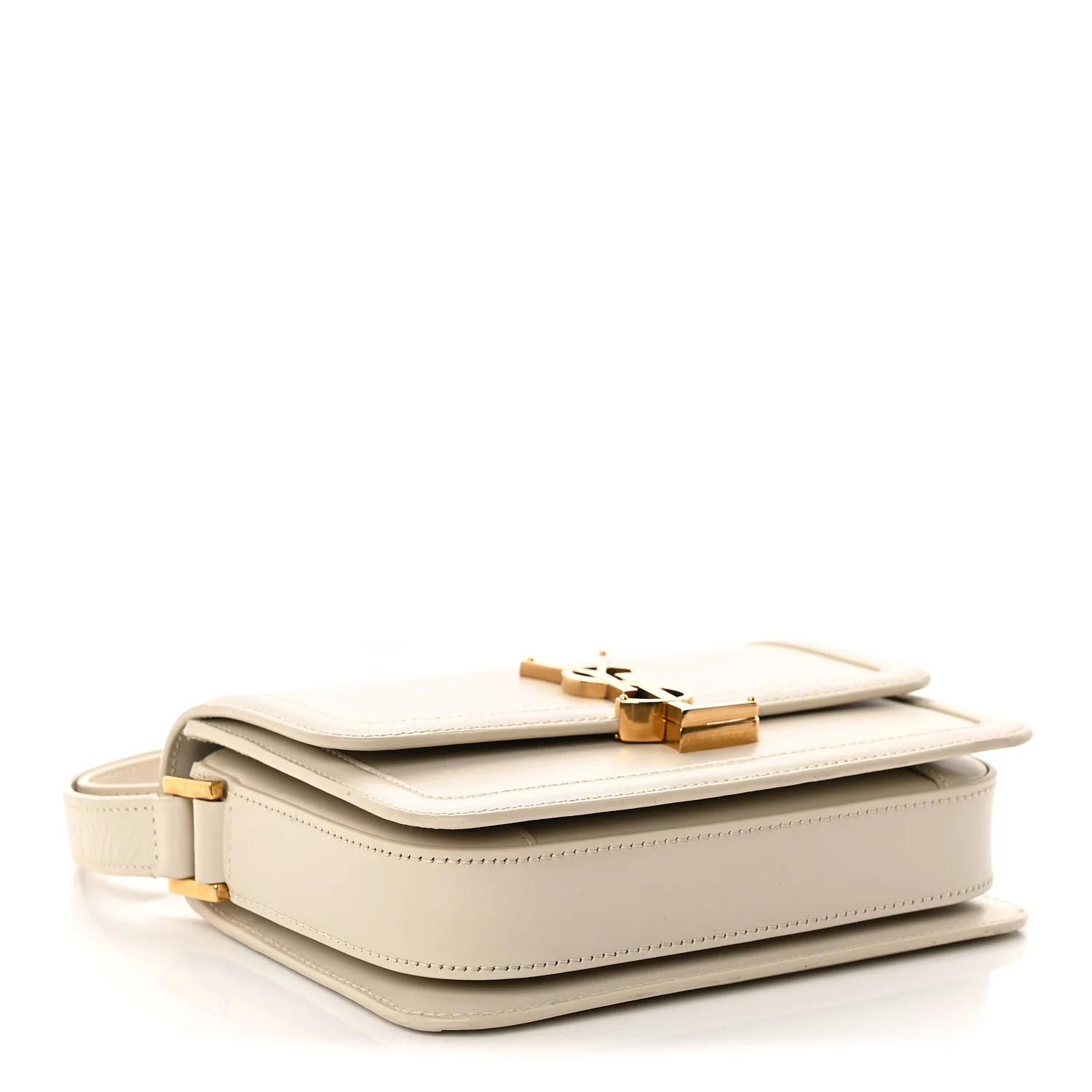 Smooth Calfskin Small Solferino Satchel Ivory - Top Club