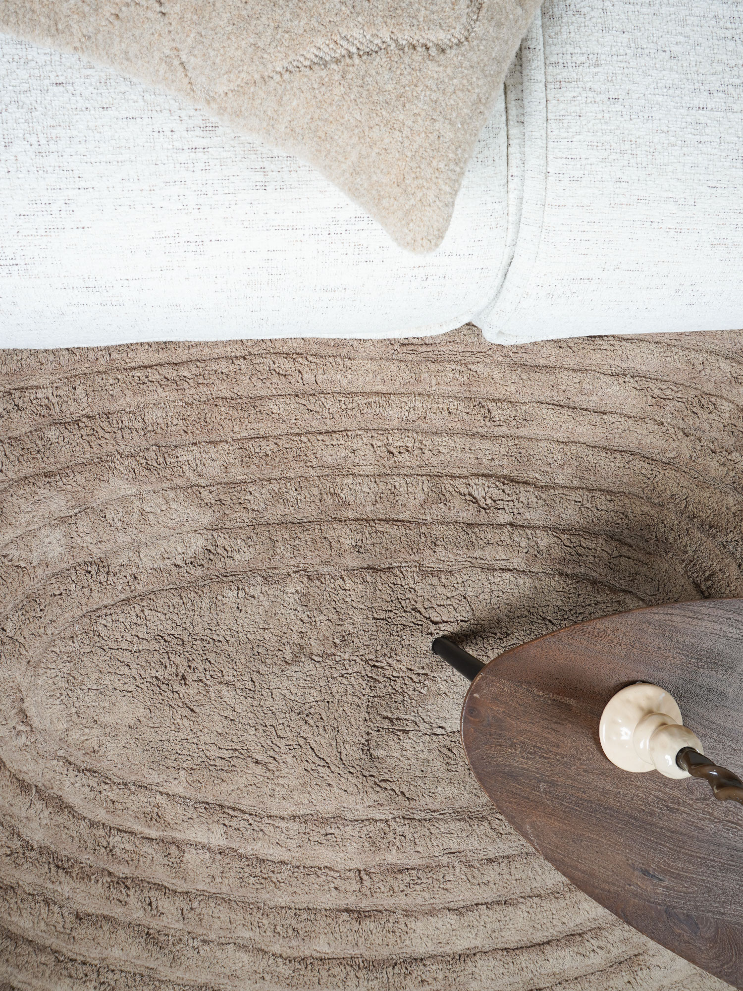 Wasbaar Vloerkleed Oliver – Taupe 140 x 200 cm