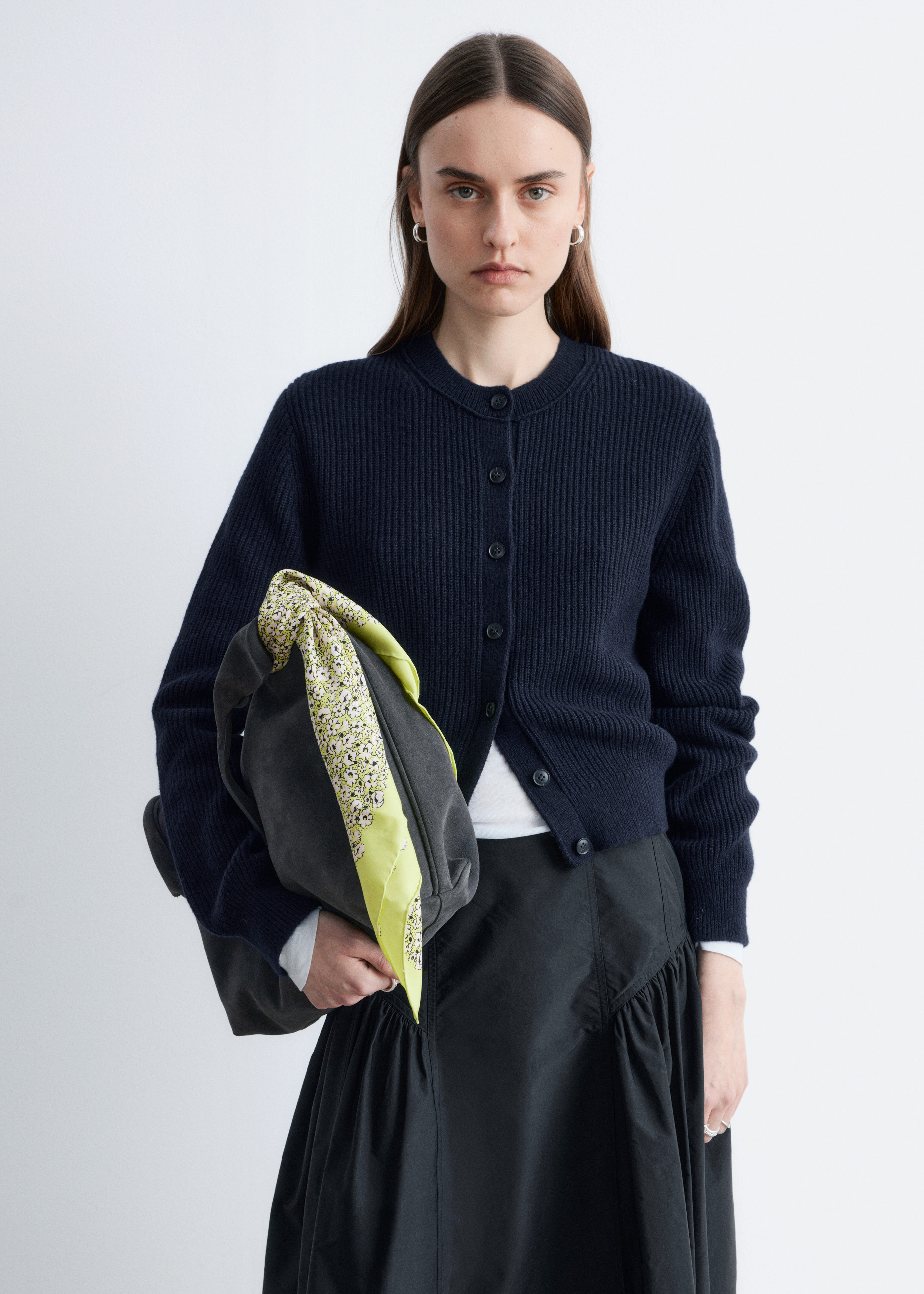 & Other Stories RIB-KNIT CARDIGAN
