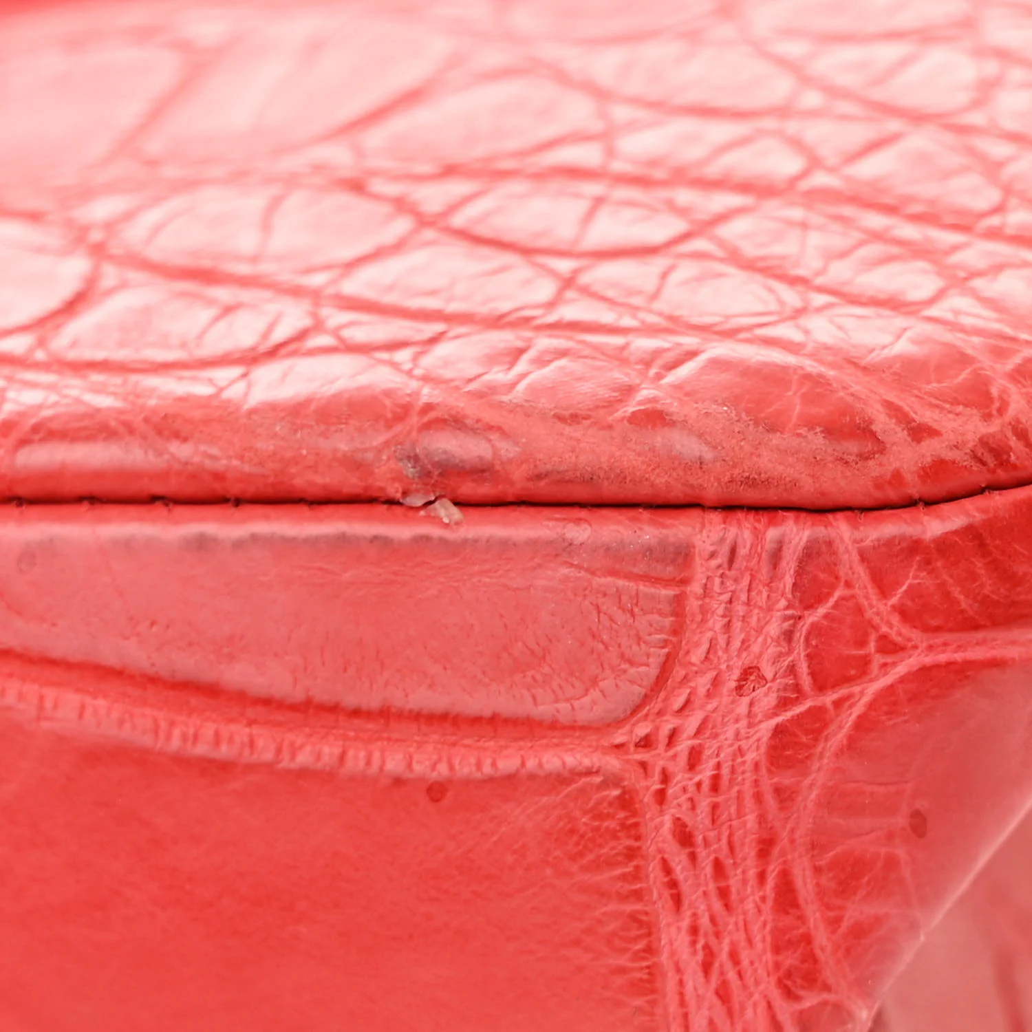 Alligator Jumbo Double Flap Red - Top Club