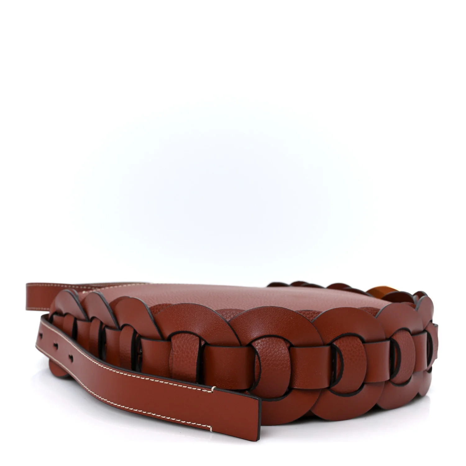 Small Grain Smooth Calfskin Small Darryl Hobo Sepia Brown - Top Club