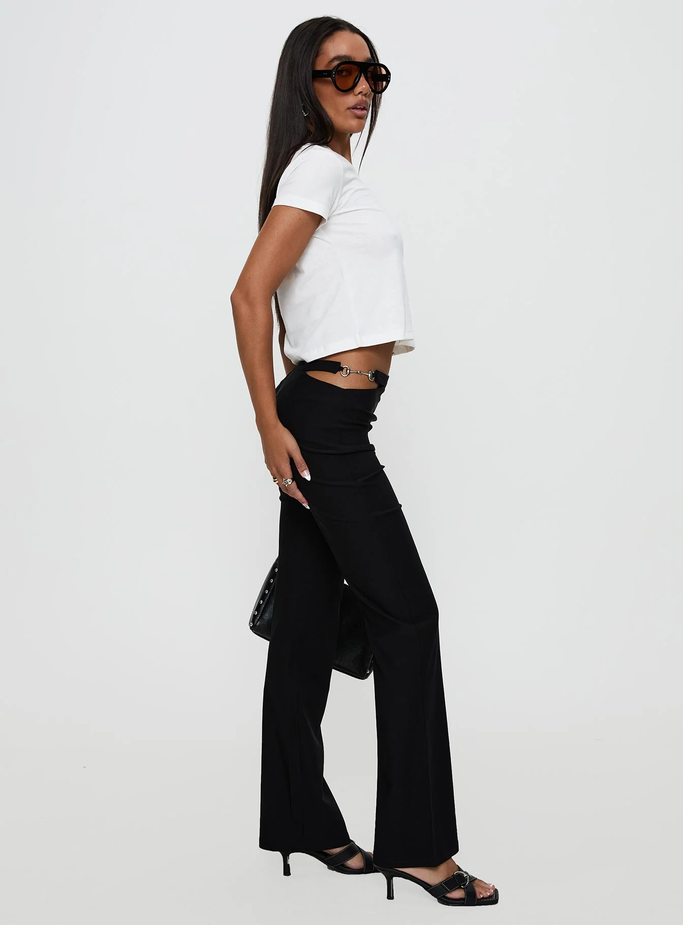 Eyes On You Flare Pants Black