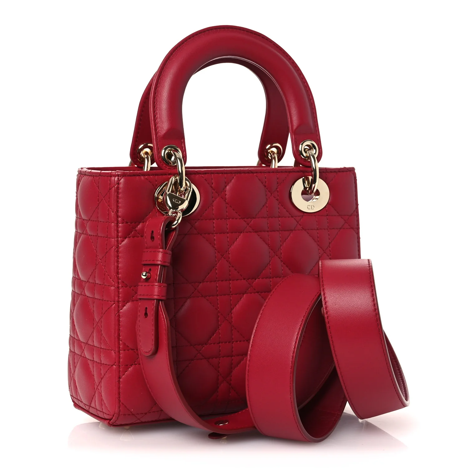 Lambskin Cannage Small My ABCDior Lady Dior Red - Top Club