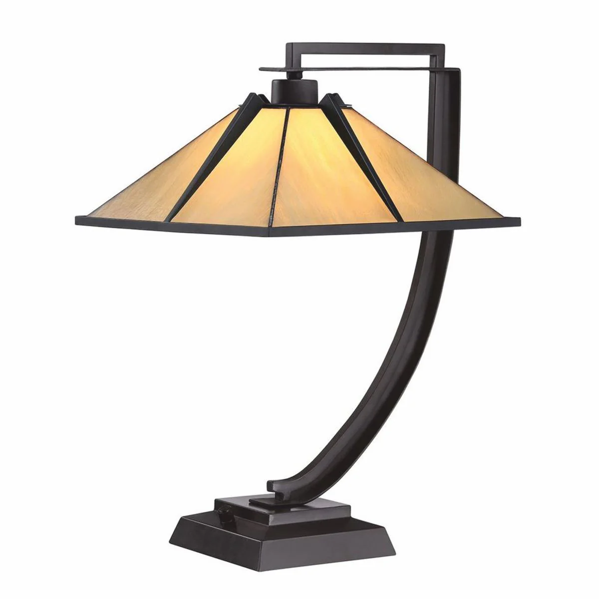 Luxury Tiffany table lamp cream / bronze H. 54.8 cm - Tiffany lights
