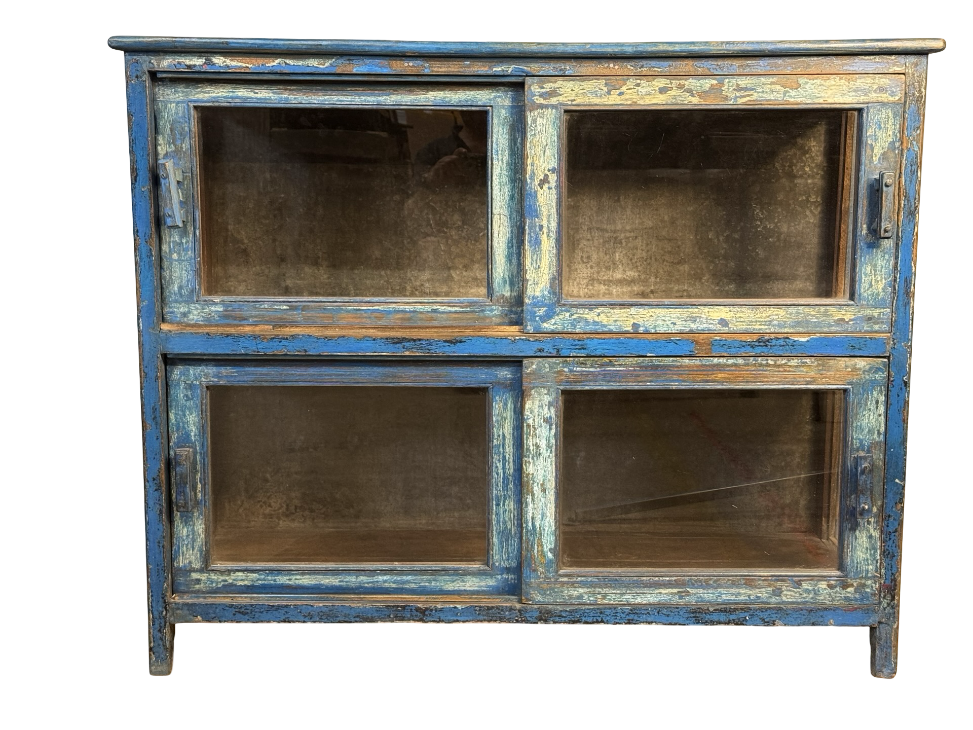 Dressoir 2 deuren blauw origieel