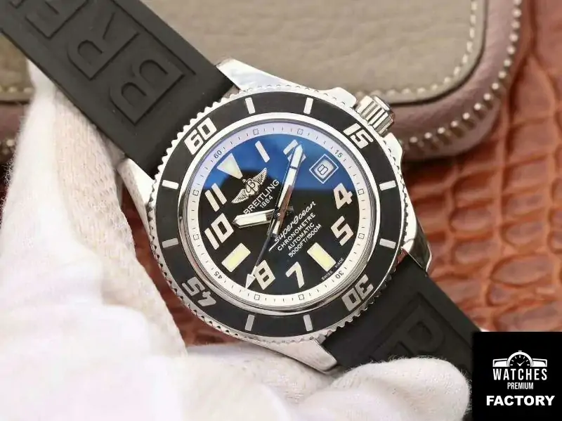 Breitling Superocean 42 Abyss White A1736402 / BA29 ZF Factory Black Dial