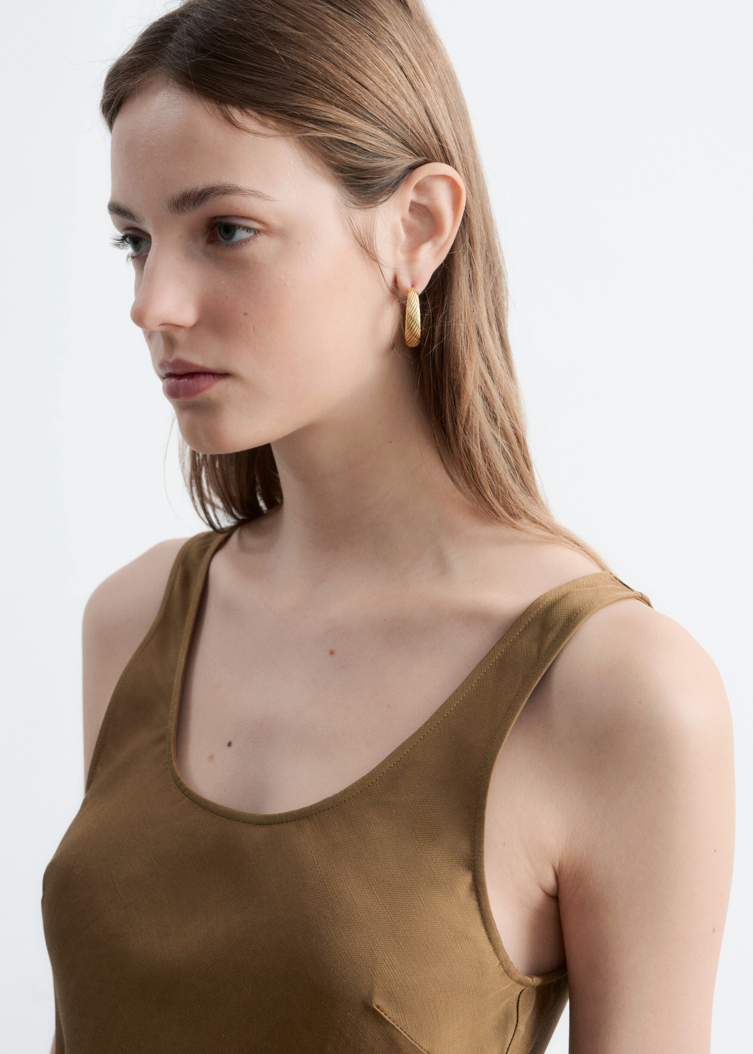 & Other Stories BIAS-CUT MIDI DRESS