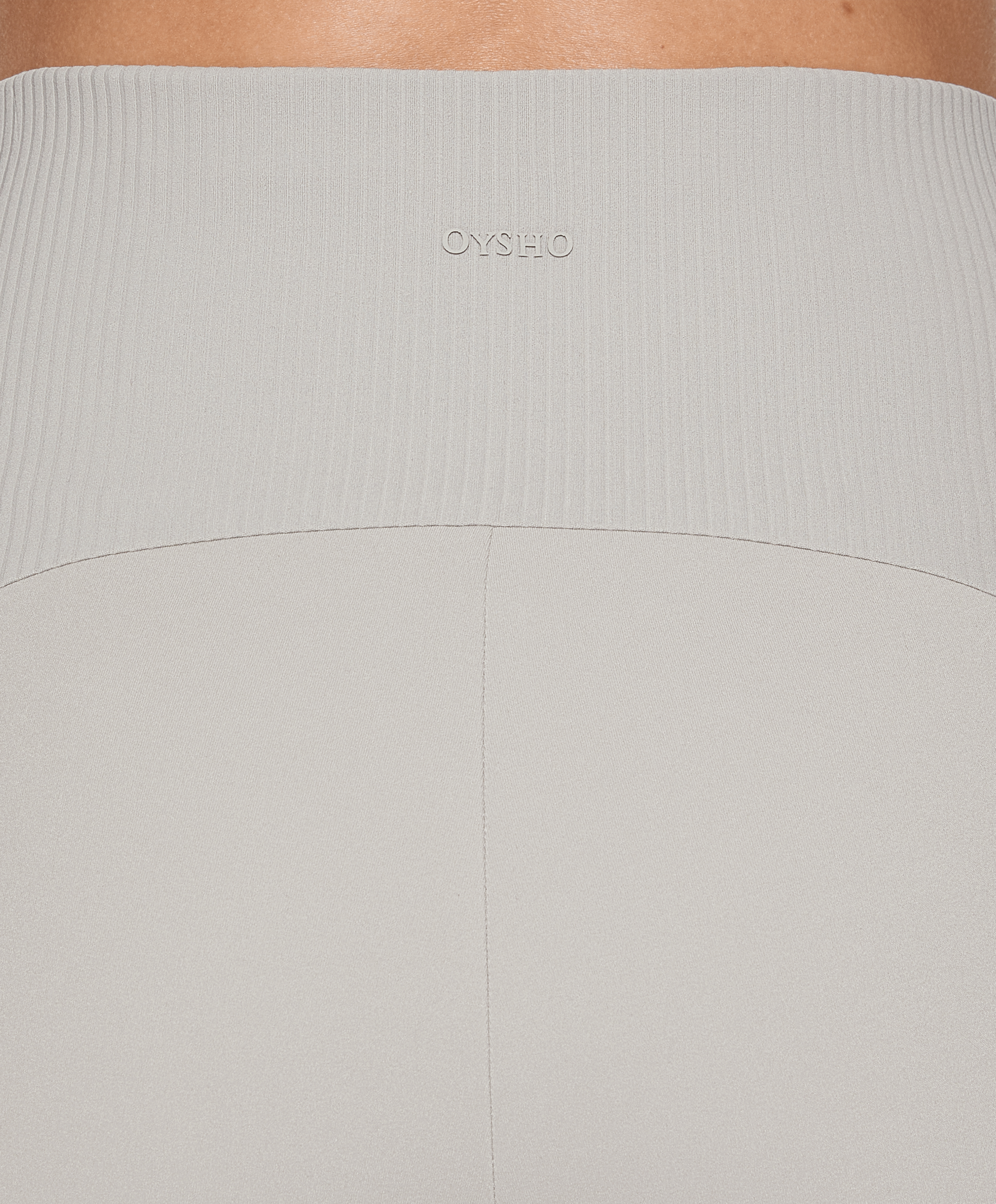 OYSHO Comfortlux high-rise rib 65cm ankle-length leggings