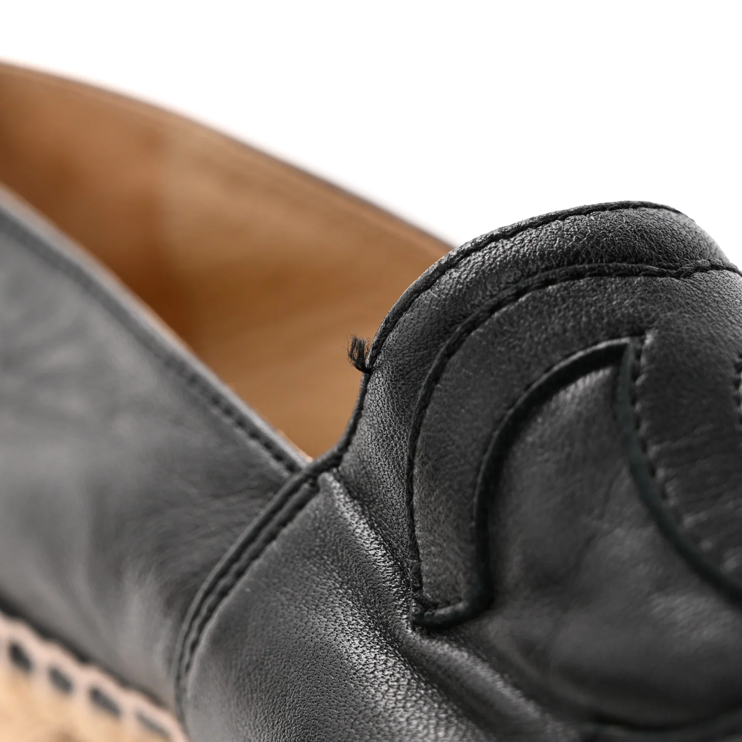Lambskin CC Espadrilles 36 Black - Top Club