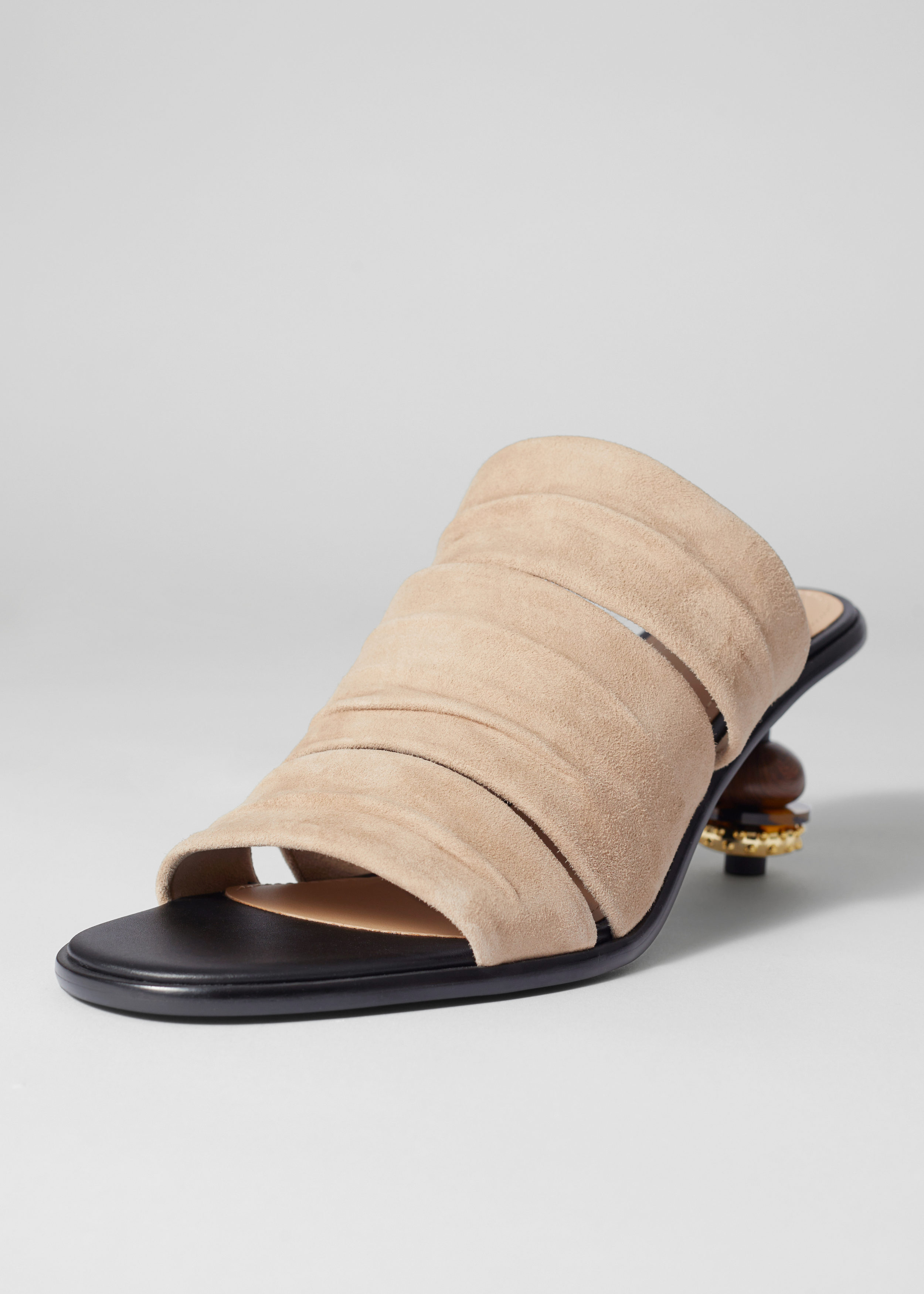 & Other Stories BEAD-EMBELLISHED LEATHER MULES