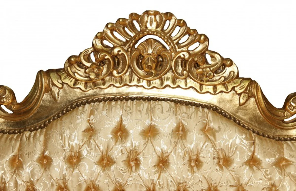 Baroque Sofa Set of 3 Master Gold Pattern / Gold Antique Furniture