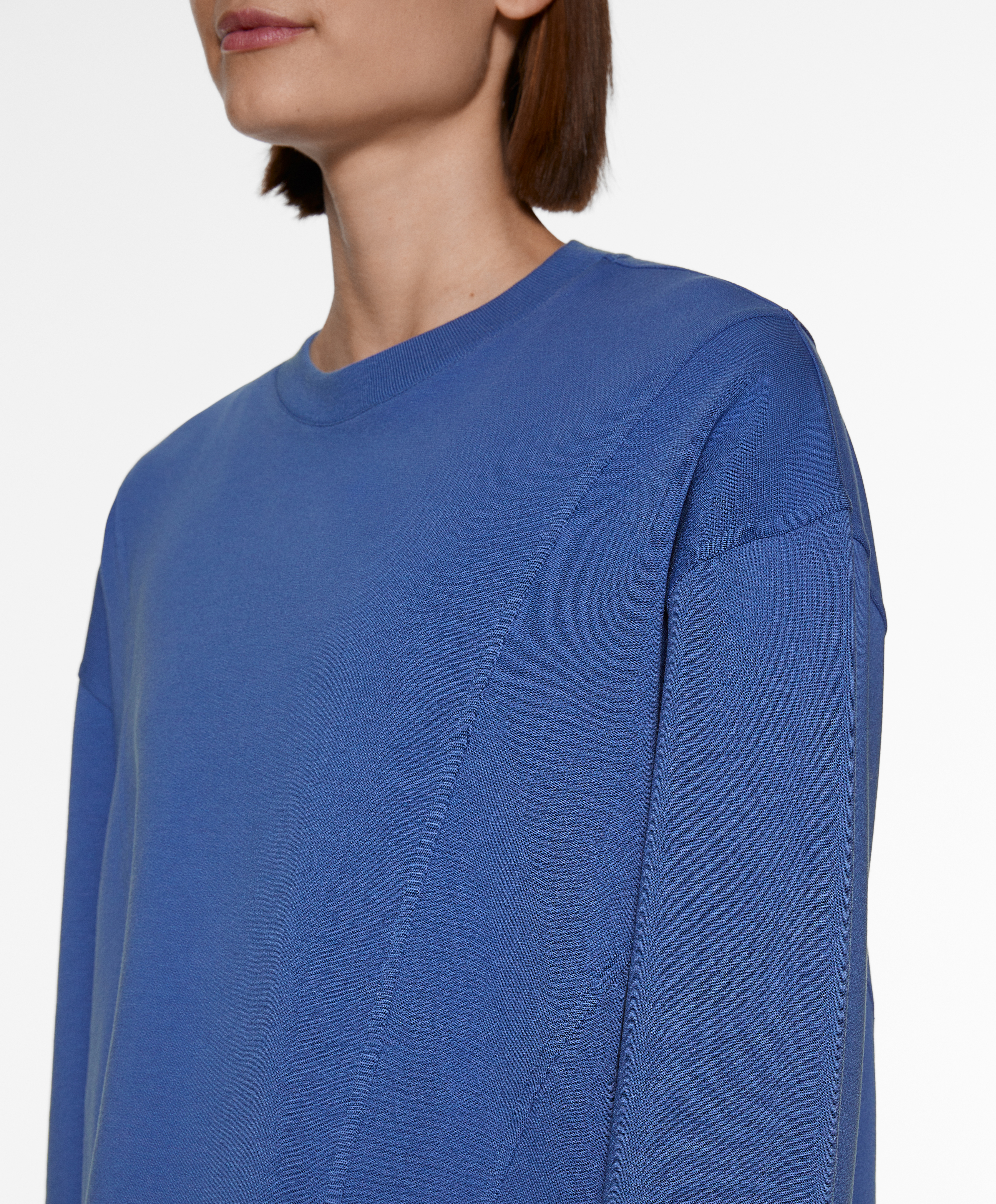 OYSHO Crop sweatshirt with cotton and modal