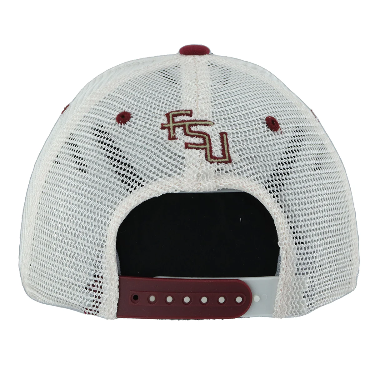 Zephyr Seminoles Brushed Cotton Adjustable Trucker Cap - Garnet/Ivory - MoB Apparel
