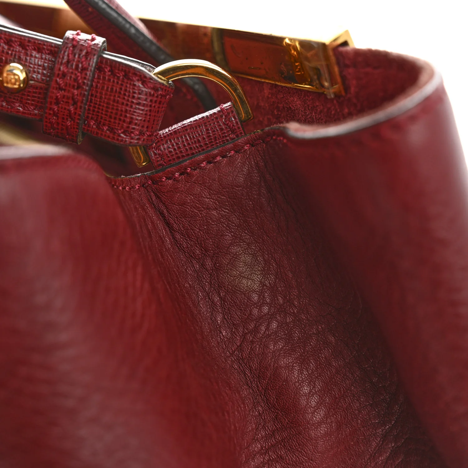 Vitello Elite Regular 2Jours Tote Rosso Scuro Ciliegia - Top Club