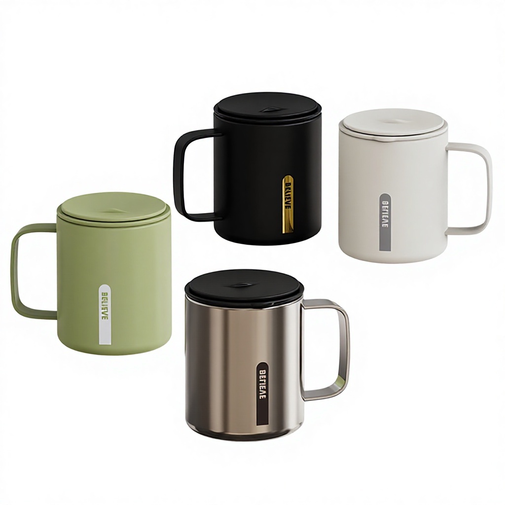 Stainless steel office tea and coffee thermos mug
