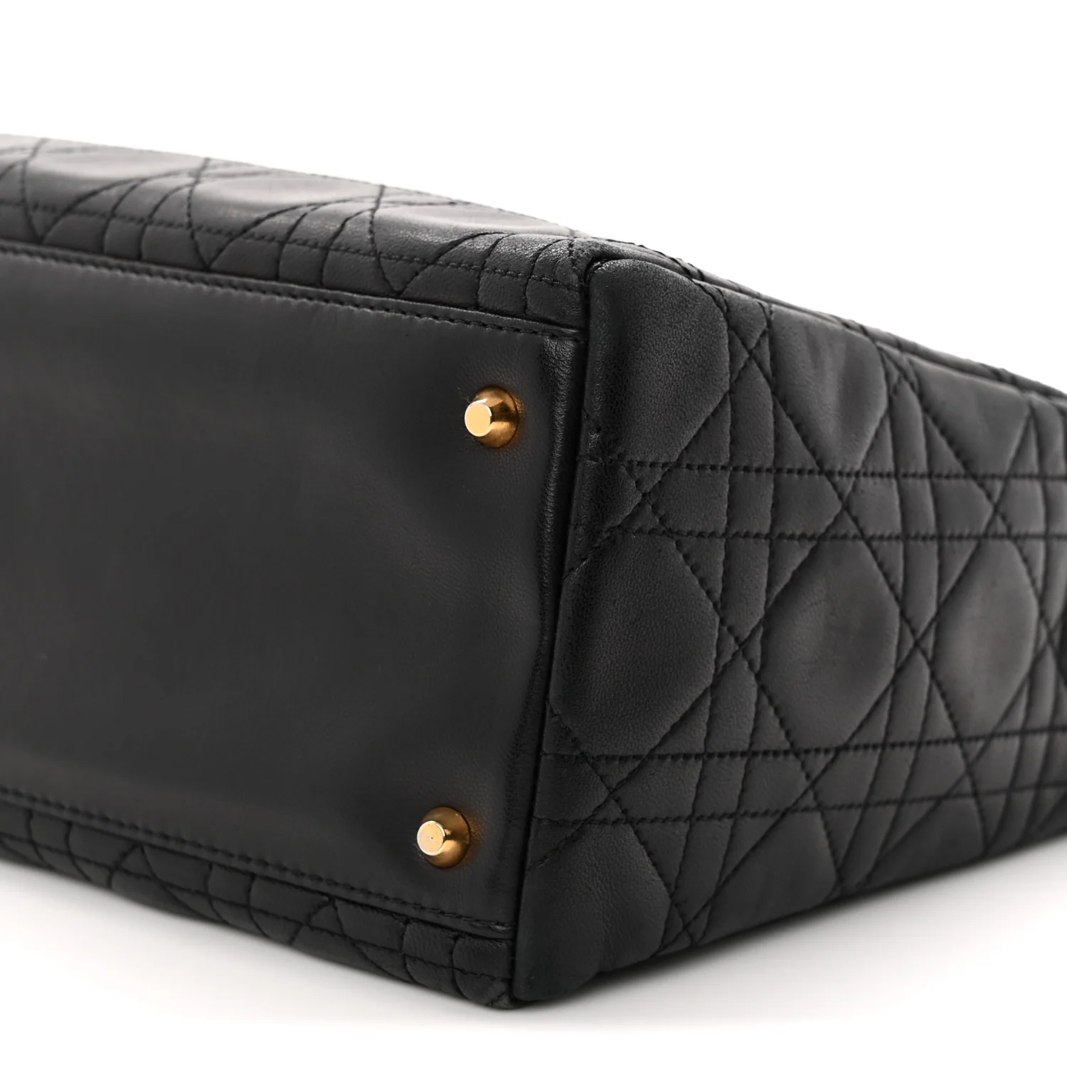 Lambskin Cannage Medium Lady Dior Black - Top Club