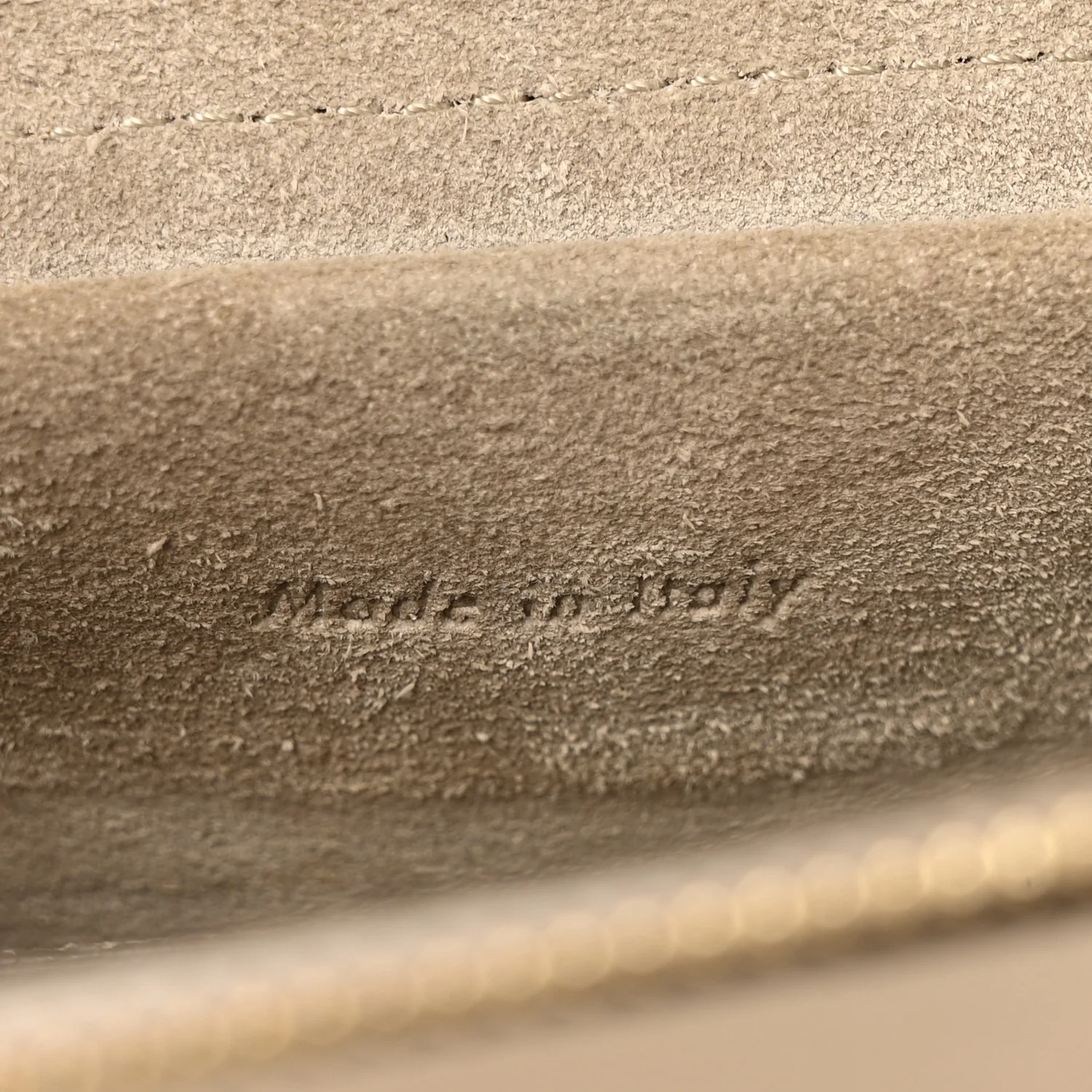 Grained Calfskin Micro Belt Bag Light Taupe - Top Club