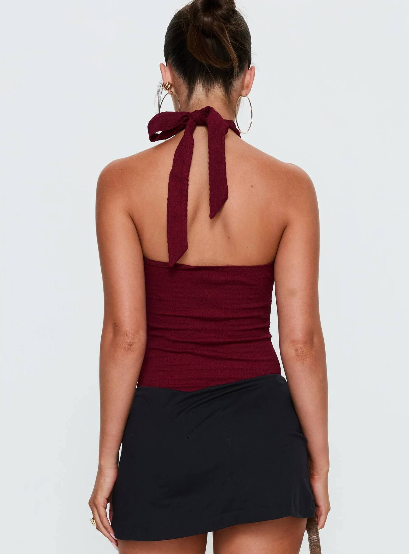 Bridey Cut Out Bodysuit Red
