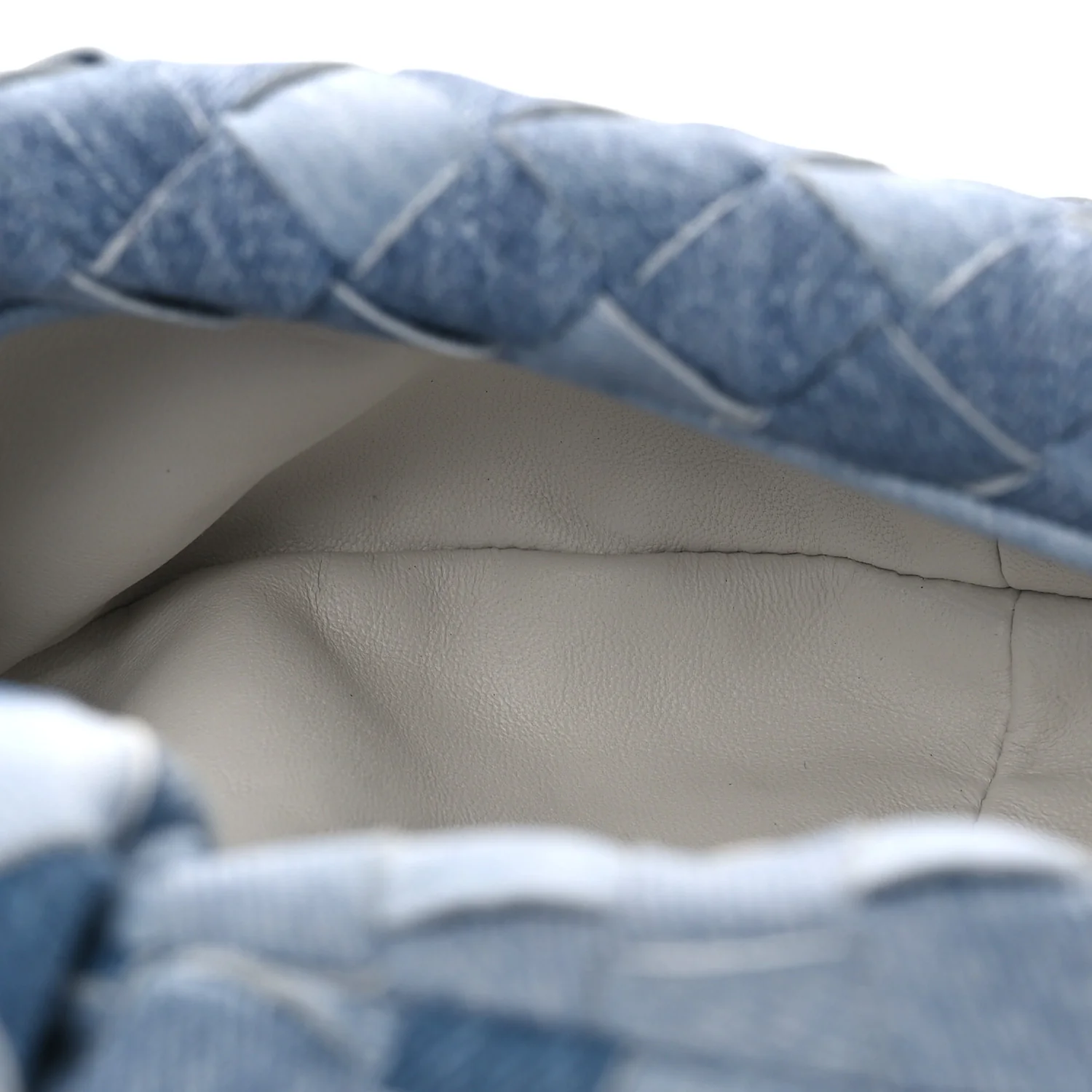 Nappa Denim Effect Intrecciato Mini Jodie Denim - Top Club